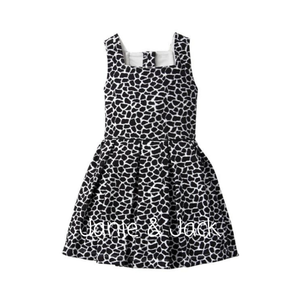 JANIE & JACK GIRAFFE PRINT DRESS, SIZE 4